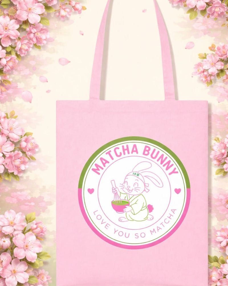 Matcha Bunny Tote Bag